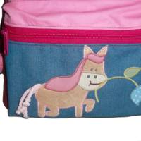 Kinderrucksack Kindergartentasche Kindertasche Blumenpferd für Mädchen Bild 5
