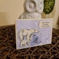 Geburtstagskarte - Eisbär - Kleine Worte in großer Verbundenheit Bild 3