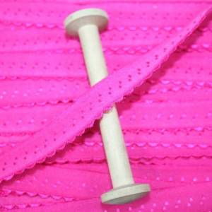 1 m elastisch Schrägband uni 13 mm, pink Bild 1