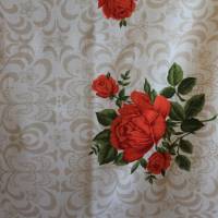 Vintage Tischdecke mit roten Rosen Bild 3