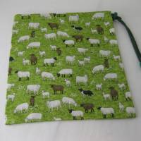 Stoffsäckchen Schaf aus Baumwolle 23 x 24 cm Bild 1
