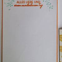 Geldkarte Gutscheinkarte - Geburtstagskarte besondere Form mit Grußtext Handarbeit mit Stampin'up Bild 4
