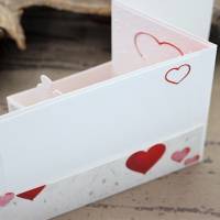 Glückwunschkarte zur Hochzeit - 3D-Karte mit Herzmotiv und Brautpaar, besondere Kartenform Bild 4
