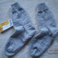 Socken für Herren, Größe 42 / 43, hellgrau Bild 1
