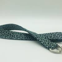 Find-mich-schneller Schlüsselband dusty mint,Schlüsselanhänger Leoparden Muster Bild 1