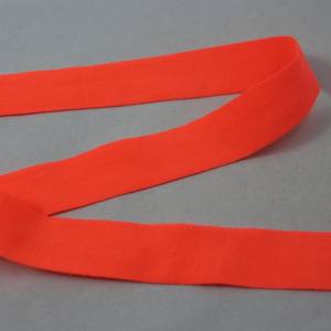 1m elastisch Einfassband, Schrägband 20mm orange Bild 1