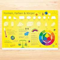 stabiles Vinyl Tischset - Formen, Farben und Körper Kinder Platzset abwaschbar reißfest farbecht Bild 3