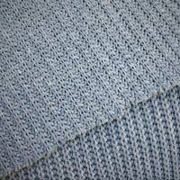 Strickstoff, Grobstrick, jeansblau, 80% Baumwolle, 20%Polyester, 0,5 x 1,55m Bild 2
