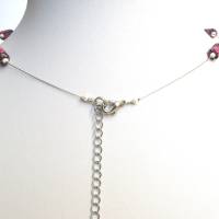 Halskette mit Blütenperlen und Zuchtperlen Bild 3