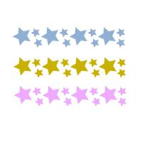 36 Sterne Sparset Bügelbild Sterne in Wunschfarben - Applikation zum aufbügeln - Plotterbild Bild 1