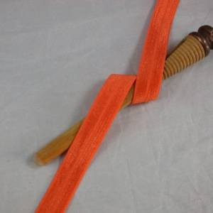 1 m elastisch Schrägband uni 16 mm, orange Bild 1
