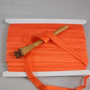 1 m elastisch Schrägband uni 16 mm, orange Bild 2