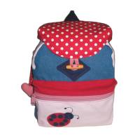 Kinderrucksack Kindergartentasche Kindertasche Rotpunkt für Mädchen Bild 1