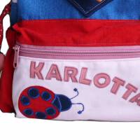 Kinderrucksack Kindergartentasche Kindertasche Rotpunkt für Mädchen Bild 3