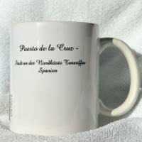 Inspirierende Keramiktasse – Puerto de la Cruz Bild 3