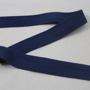 1 m elastisch Einfassband, Schrägband 20 mm blau Bild 1