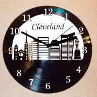 Cleveland Wanduhr Schallplattenuhr Schallplatte Wanduhr Vinyl Bild 1