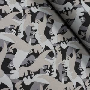17,90 Euro/m  Softshell  mit Dinosauriern, Camouflage Bild 2
