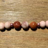 Edelstein -MALA -Kette „Ruhe“ insg. 108 Perlen, 1 Guruperle aus facettiertem Schlangenachat und einer Quaste Bild 5