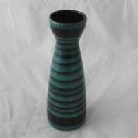 Keramik Vase türkis schwarz 60er Jahre Bild 2
