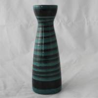 Keramik Vase türkis schwarz 60er Jahre Bild 3