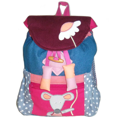 assistent ongezond Dierentuin s nachts Kinderrucksack Kindergartenrucksack Kindertasche Mauseblume für
