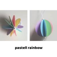 Origami Papierkugeln Anhänger 5 Farben/Kugel, Durchmesser 5 cm, Ostern, Frühling Bild 2
