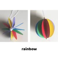 Origami Papierkugeln Anhänger 5 Farben/Kugel, Durchmesser 5 cm, Ostern, Frühling Bild 3