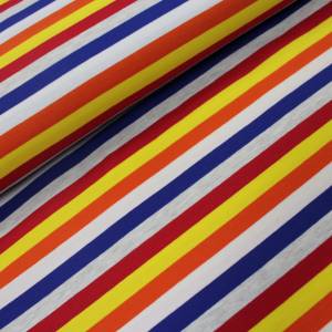 14,90 Euro/m Jersey gestreift multicolor, sehr breit Bild 1