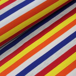 14,90 Euro/m Jersey gestreift multicolor, sehr breit Bild 2