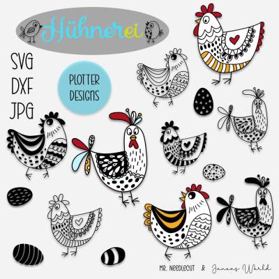 Plotterdatei Janeas World Hühnerei