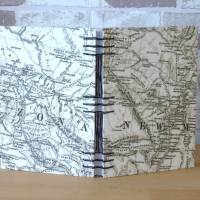 Tagebuch A5 - Landkarte // Notizbuch // Skizzenbuch // Journal // Geschenk // Erinnerungen Bild 2