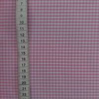 Vichykaro Karostoff Baumwollstoff 2 mm rosa-weiß Bild 3