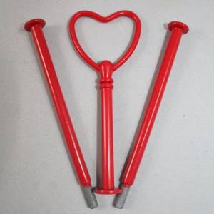 Etagerenstange - Stange  Etagere "heart" DIY rot Bild 1