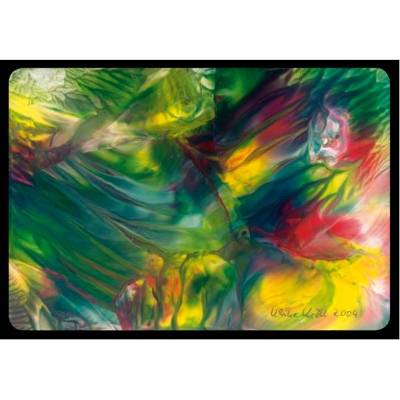 Kunst–Doppelkarte - „Blütenmeer“ - bewusst ohne Textvorgabe - Design Ulrike Kröll.