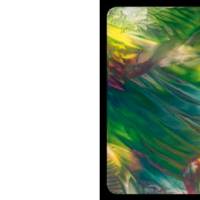 Kunst–Doppelkarte - „Blütenmeer“ - bewusst ohne Textvorgabe - Design Ulrike Kröll. Bild 2