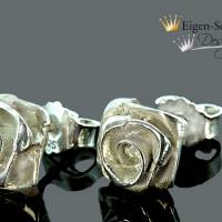 Goldschmiede Ohrringe "Roses forever" in 925er Sterling Silber, Rosen, Silberschmuck, Geschenkidee Bild 1