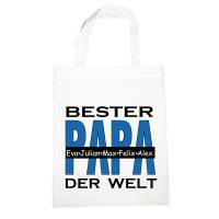 Stoffbeutel Tasche Bester PAPA der Welt / Personalisierbar Bild 1