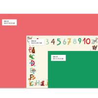 Kinder Schreibtischunterlage ABC, großer Notizblock A3 Schreibunterlage mit ABC & Zahlen 1 bis 10, perfekt für Kindergar Bild 10