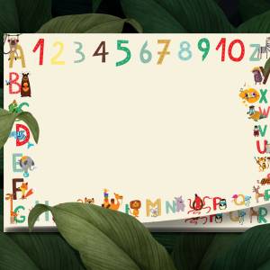Kinder Schreibtischunterlage ABC, großer Notizblock A3 Schreibunterlage mit ABC & Zahlen 1 bis 10, perfekt für Kindergar Bild 9