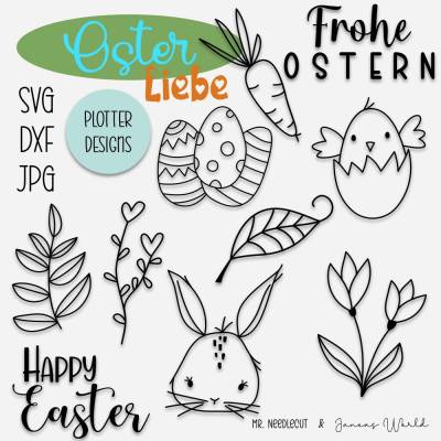 Plotterdatei Janeas World Osterliebe