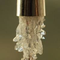 Labradorit Kette mit Quarz Anhänger aus Mini-Kristallen Bild 9