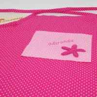 Kinderschürze pink rosa Stern mit Namen personalisiert / Schürze für Kinder / Kochschürze / Backschürze Bild 4