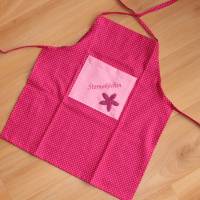 Kinderschürze pink rosa Stern mit Namen personalisiert / Schürze für Kinder / Kochschürze / Backschürze Bild 9