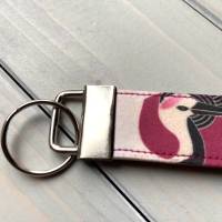 Schlüsselband Schlüsselanhänger Schlüsselring Schlüsselbändchen kurz "Japanese Crane" Japan Fan Bild 2