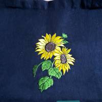 Stofftasche mit schönem "Sonnenblumenmotiv" Bild 1