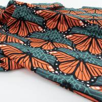 Taschenstoff / Birch Bio-Baumwolle Barkcloth - Monarch Butterflies / Schmetterling - Charley Harper Bild 3
