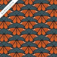 Taschenstoff / Birch Bio-Baumwolle Barkcloth - Monarch Butterflies / Schmetterling - Charley Harper Bild 6