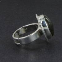 Labradorit Ring oval Silberringschiene verstellbar Gr. 54 -66 Bild 4
