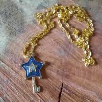 Magischer Schlüssel in Blau , Sternform Bild 3
